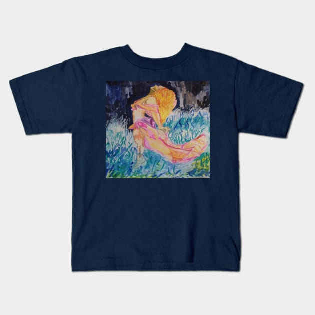 Uniting Flames Fantasy Art Kids T-Shirt by Hannah Quintero Art 